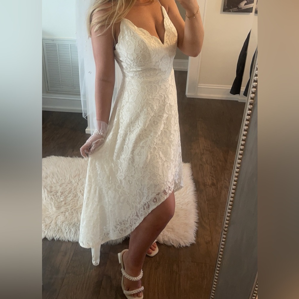 High-Low Lace Dress - Picture 2 of 2